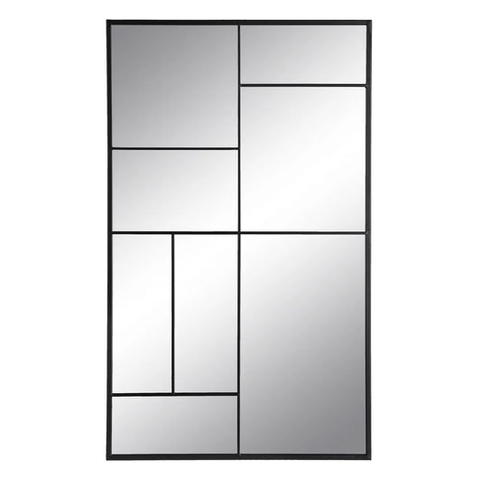 Espejo Ventana de Metal Negro "AXIA" - 60x100cm