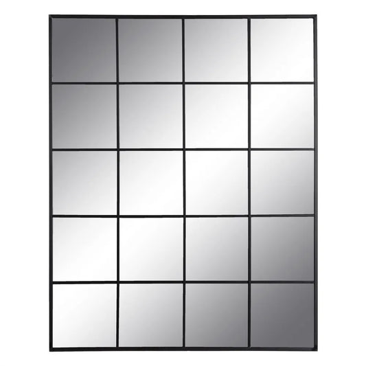 Espejo Ventana de Metal Negro "AXIA" - 90x115cm
