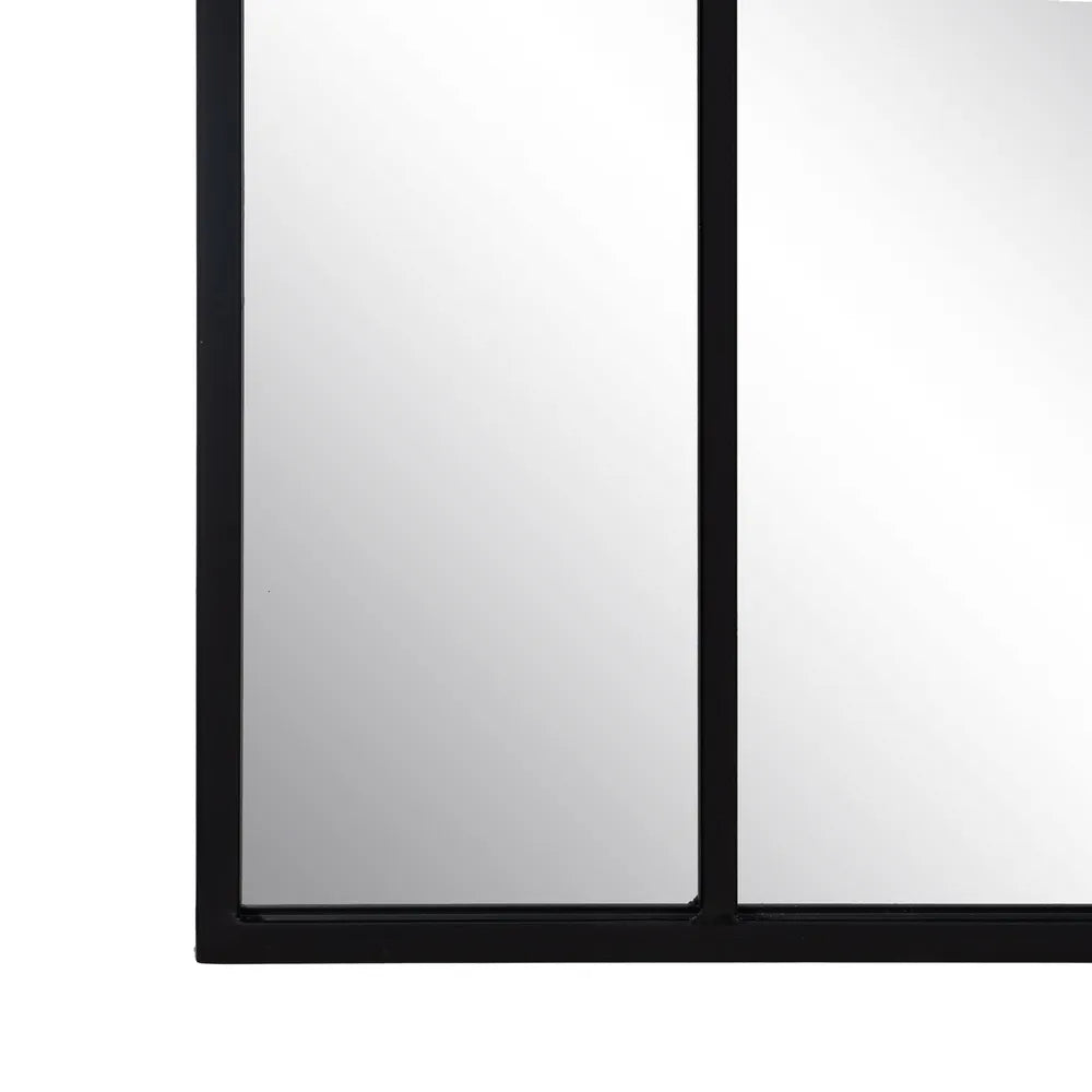 Espejo Ventana de Metal Negro "AXIA" - 50x150cm