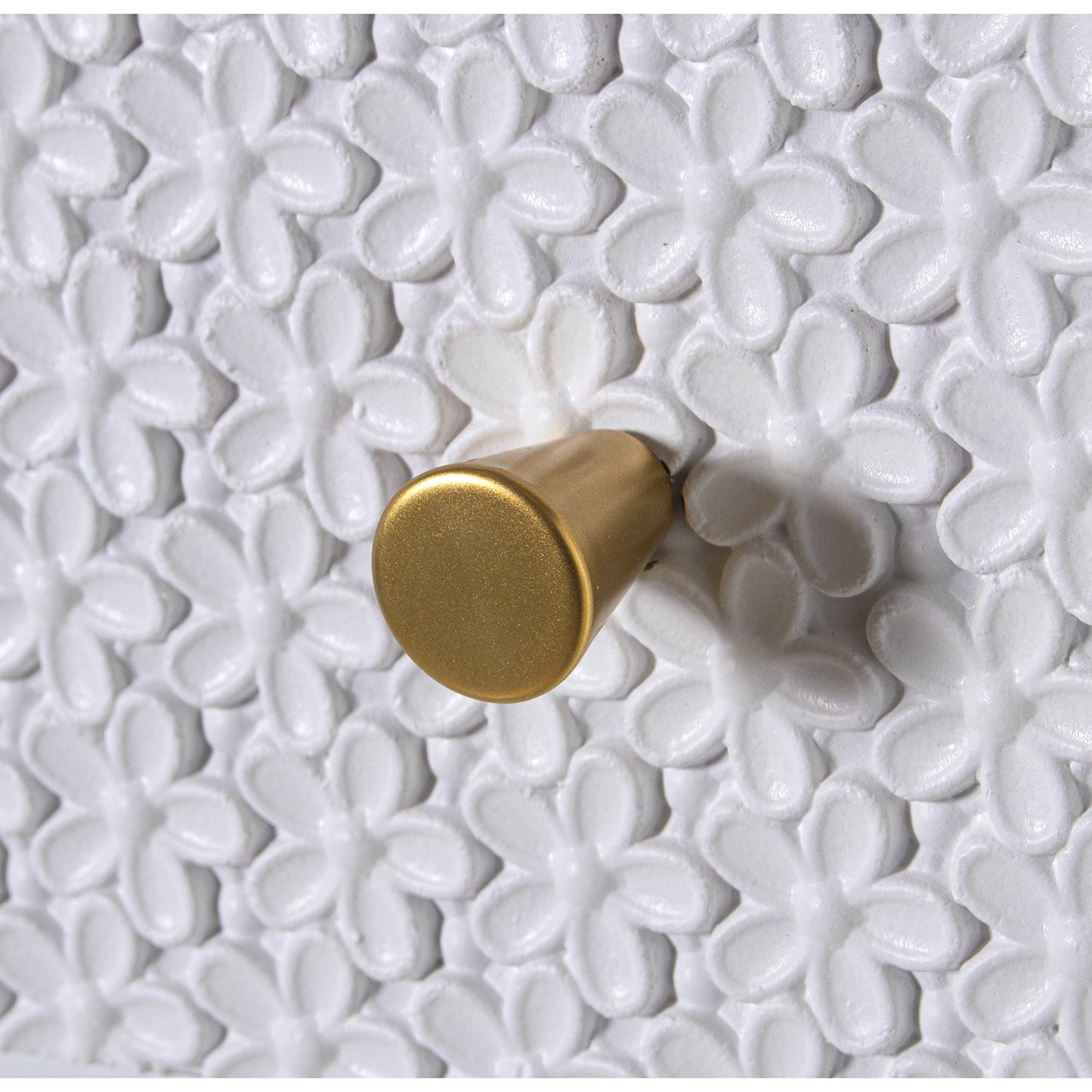 Consola de Madera de Abeto con 3 Cajones – Relieve