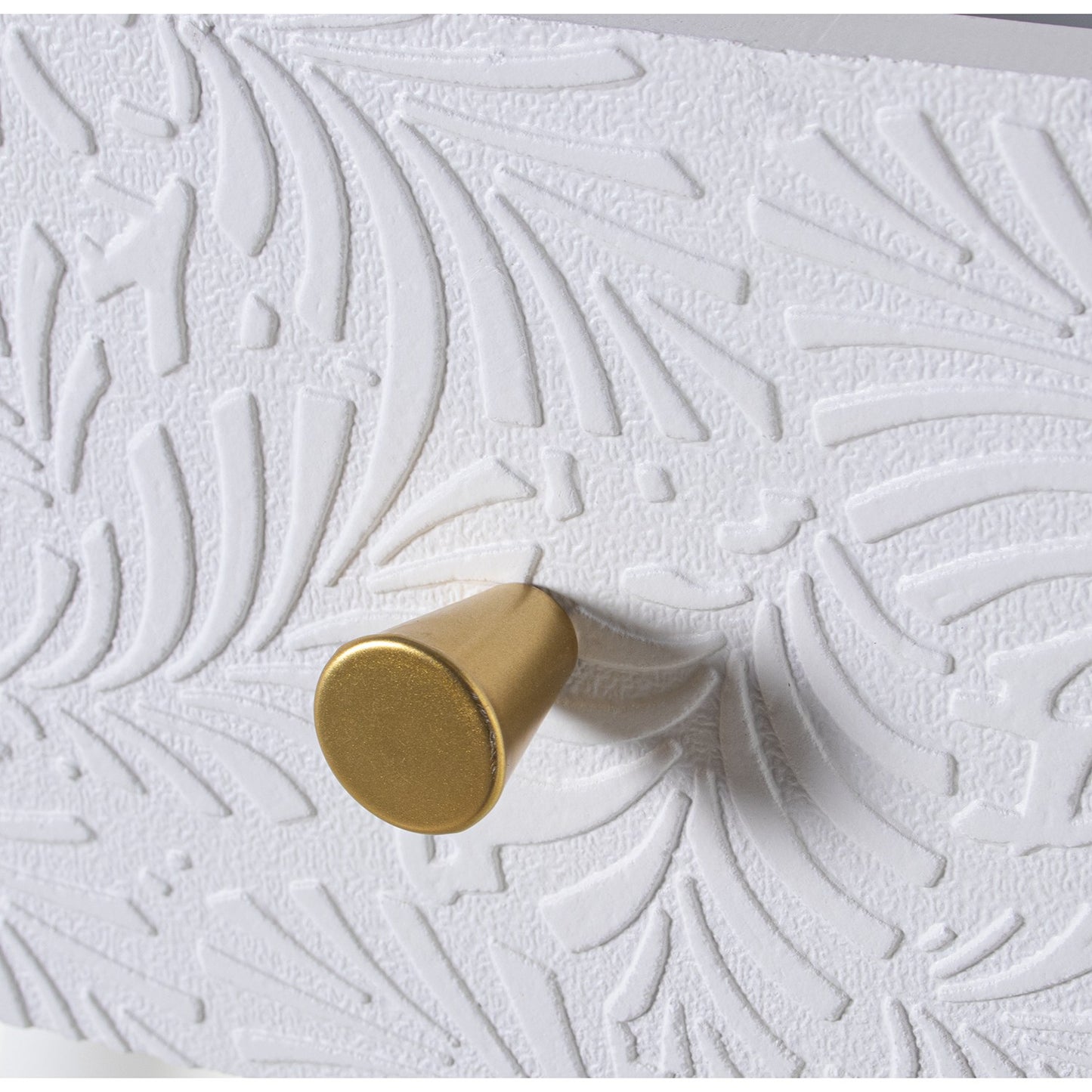 Consola de Madera de Abeto con 2 Cajones – Relieve