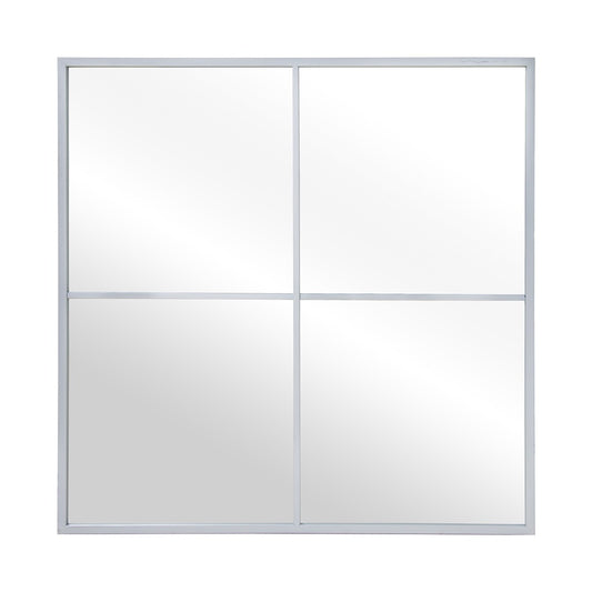 Espejo Ventana de Metal Blanco "LOFT" - 80x80cm