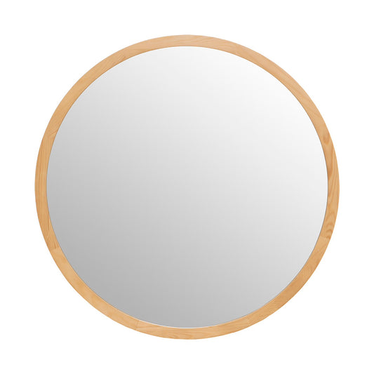 Espejo Redondo de Madera de Pino - “Angy”