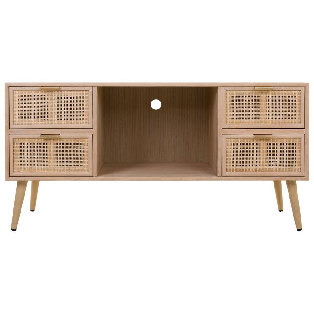 Mueble bajo de Madera y Ratán - "Trento"