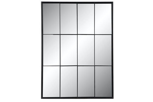Espejo Ventana de Metal Negro "NOE" - 120x90cm