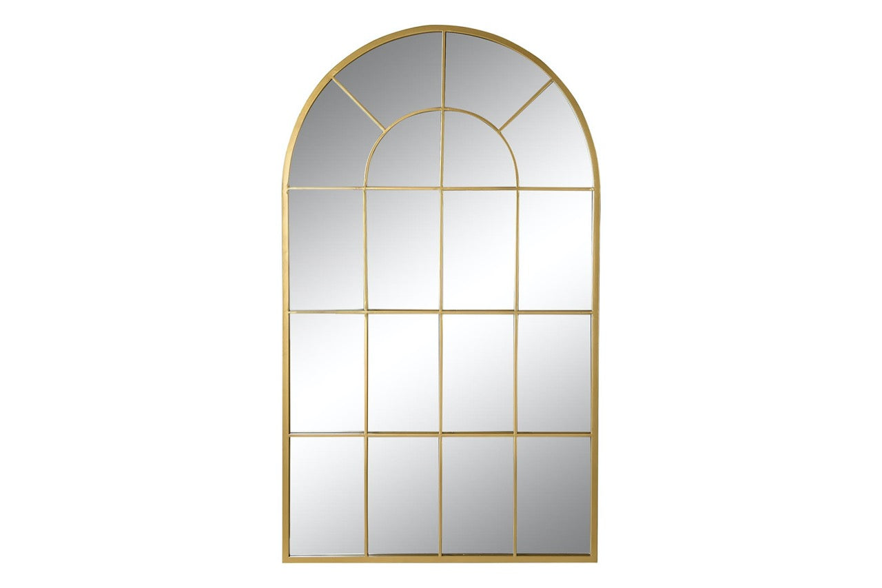 Espejo Ventana de Metal Dorado - “Arco”