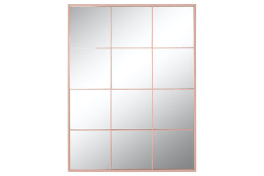 Espejo Ventana de Metal Rosa Pastel - “NOE” - 120x90cm