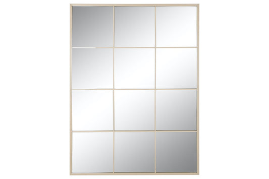 Espejo Ventana de Metal Beige Pastel - “NOE” - 120x90cm