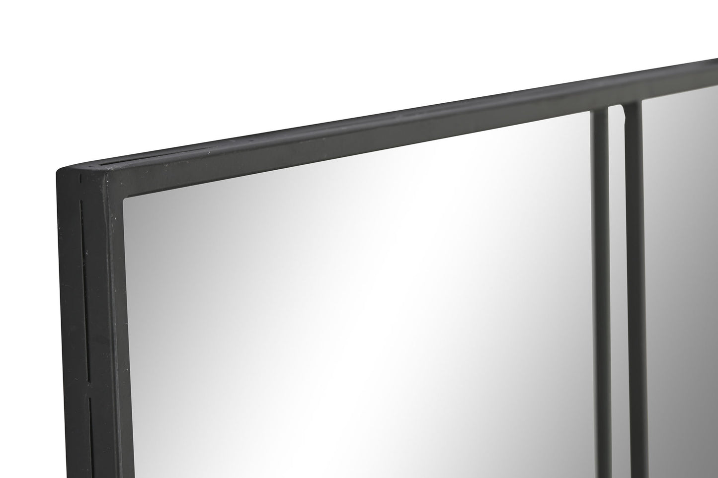Espejo de Pared de Hierro Negro con Diseño Geométrico "ANXI" - 90×180cm
