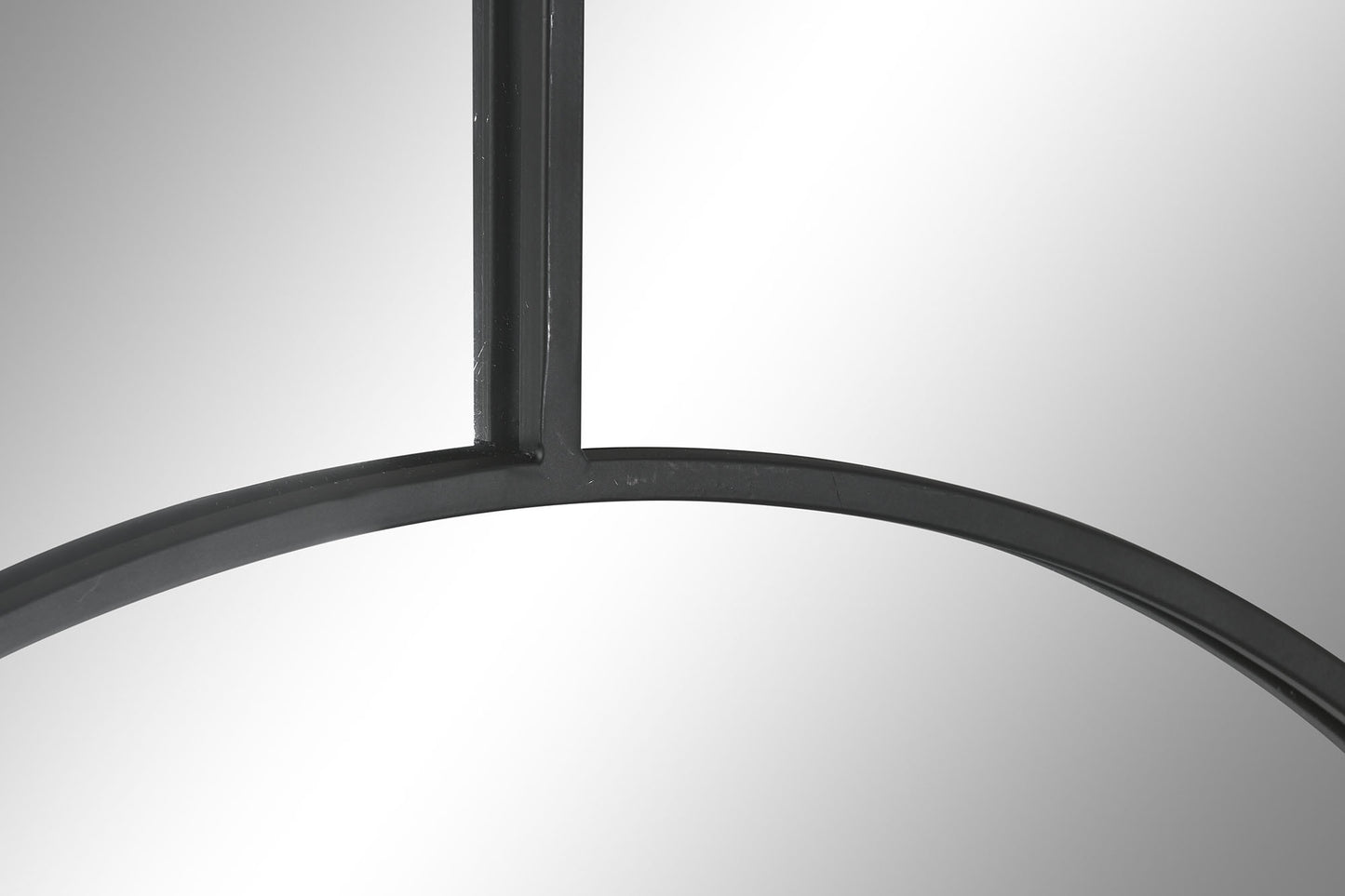 Espejo de Pared de Hierro Negro con Diseño Geométrico "ANXI" - 90×180cm
