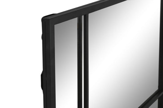 Espejo Ventana de Metal Negro - "Anxi" - 60x150cm