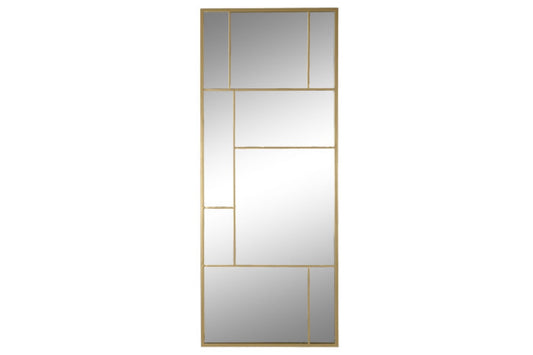 Espejo Ventana de Metal Dorado - "Anxi" - 60x150cm