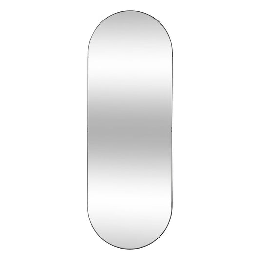 Espejo Ovalado de Metal Negro - “Sirena”
