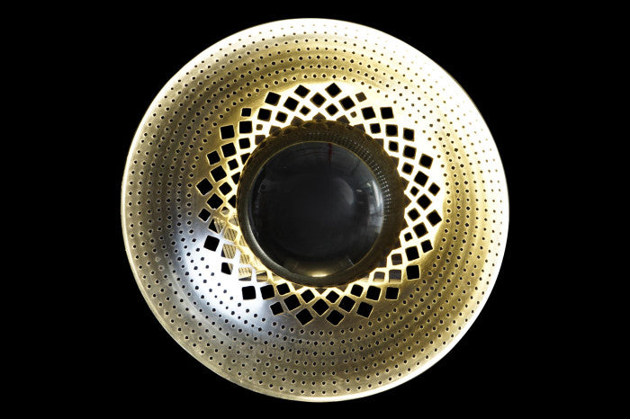 Aplique de Pared Dorado "Domo Luxe"