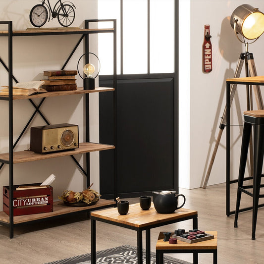 Mesas de Centro Nido de Madera y Metal S3 - "Edeka"