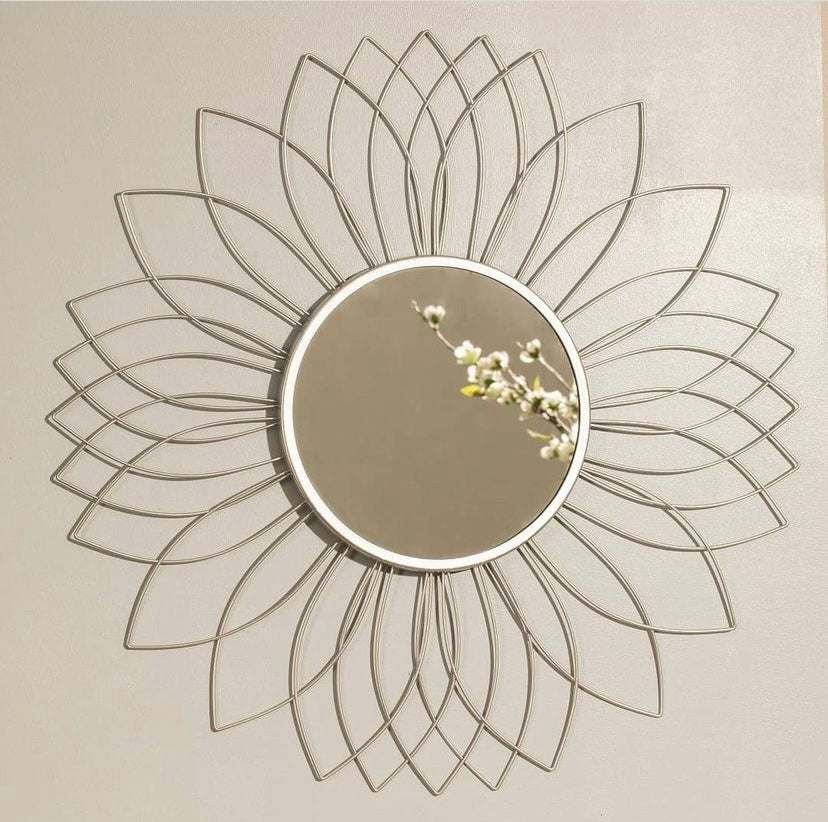 Espejo Flor Metal “Abstract” - Ø60cm