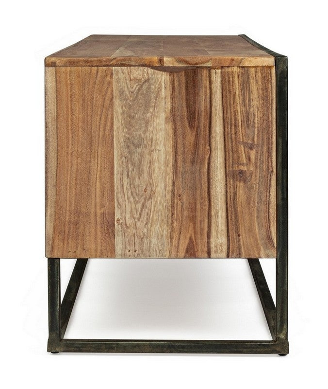 Mueble TV de Madera de Acacia y Metal - “NOGE”