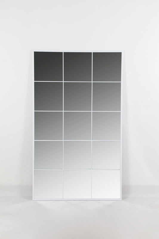 Espejo Ventana "NOE" de Metal Blanco - 150x90cm