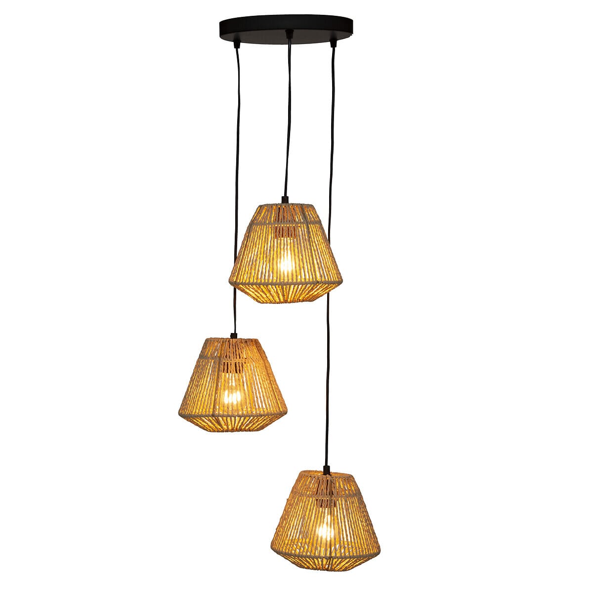 Lámpara de Techo de Cuerda - “Jily” - 3 Luces