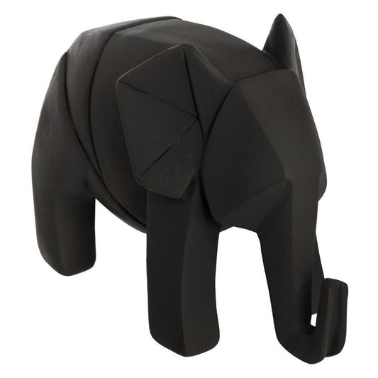 Figura Decorativa Elefante Negro - Espíritu de Origami-ivvidek