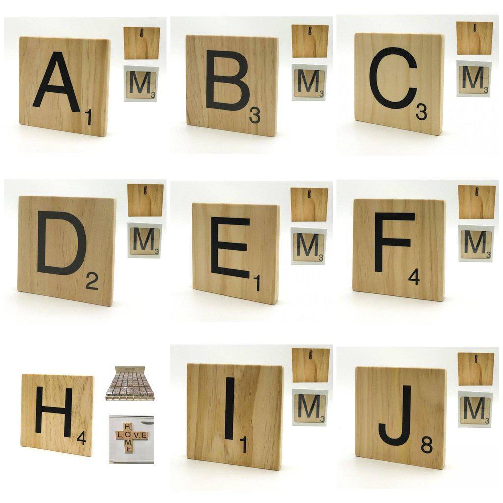 Letra de Madera decorativa Scrabble-ivvidek