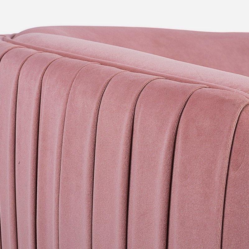 Sillón de Terciopelo Rosa Pastel - “Linsay”-ivvidek