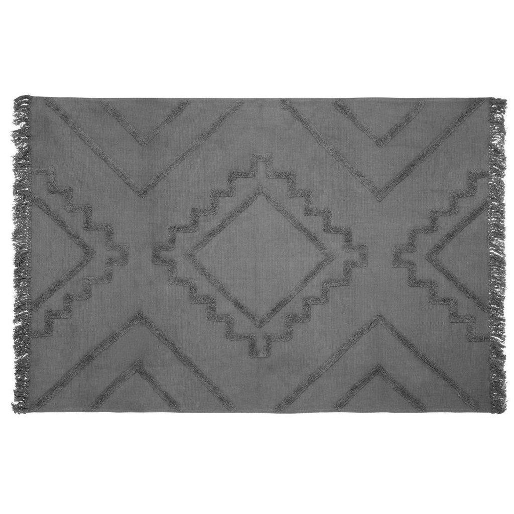 Alfombra de algodón Gris "Inca" - 120x170cm-ivvidek