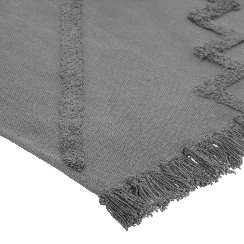 Alfombra de algodón Gris "Inca" - 120x170cm-ivvidek