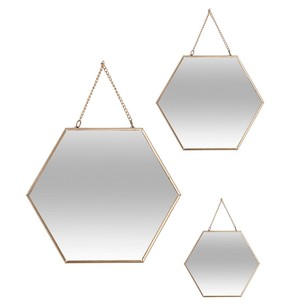 Espejos Hexagonales “Glam” - SET/3-ivvidek