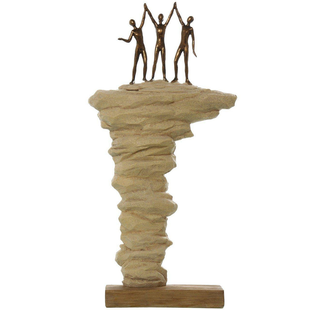 Figura Decorativa “Roca con Escaladores” - 20.5 x 40.5cm-ivvidek