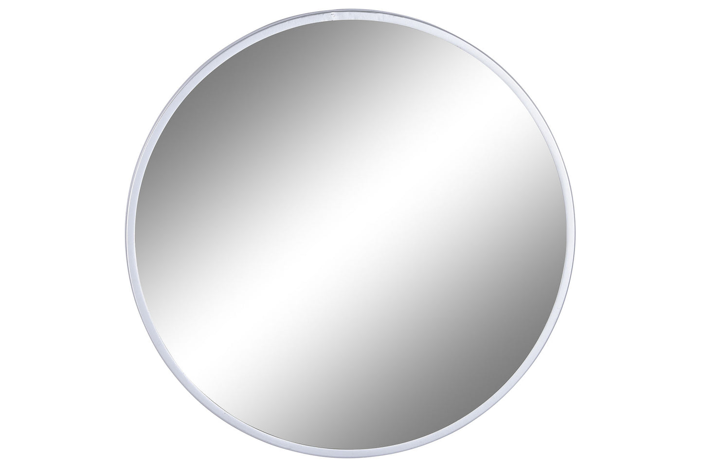 Espejo Redondo de Metal Plata - “Alice” - Ø60cm