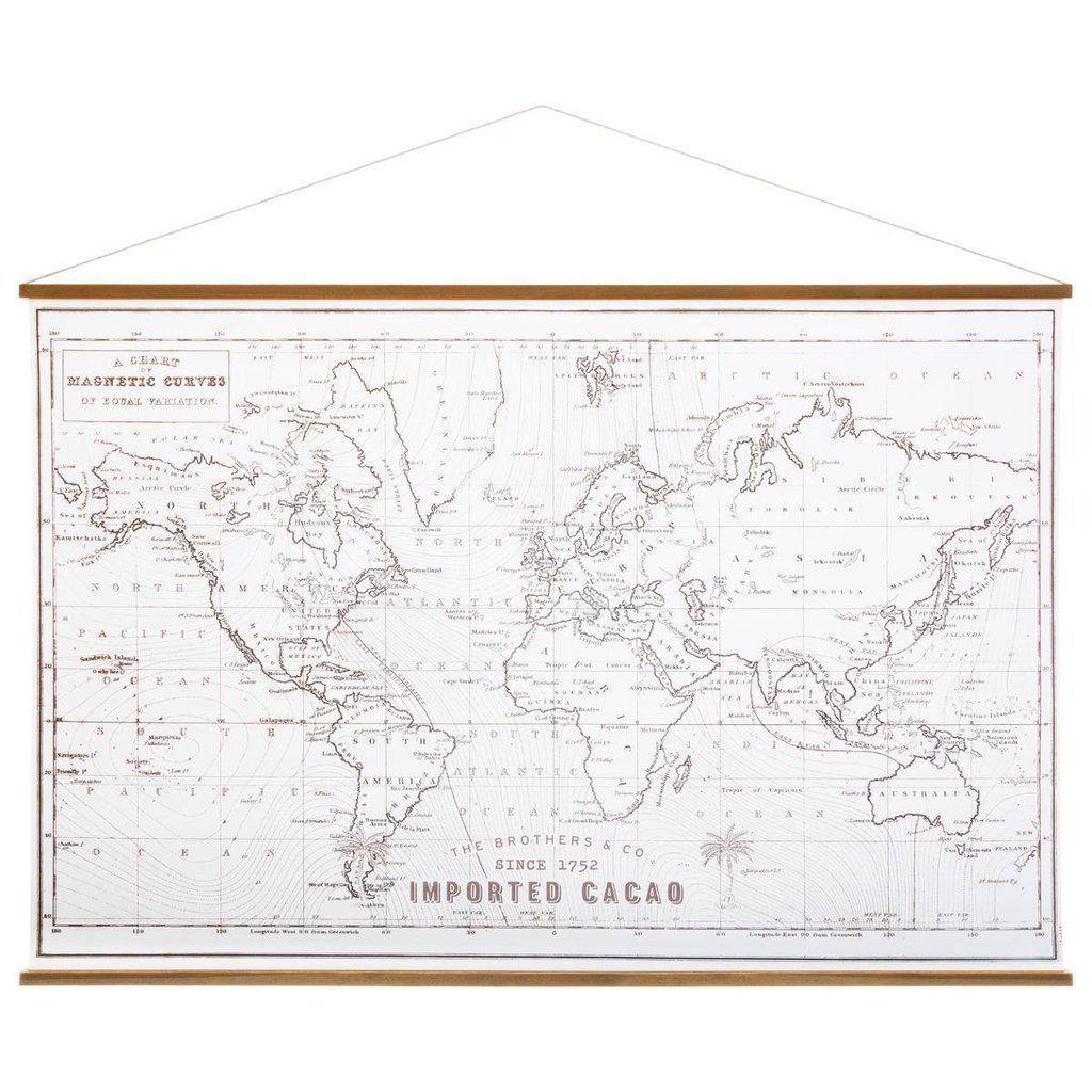 Lienzo Mapa del Mundo - 110 x 73cm-ivvidek