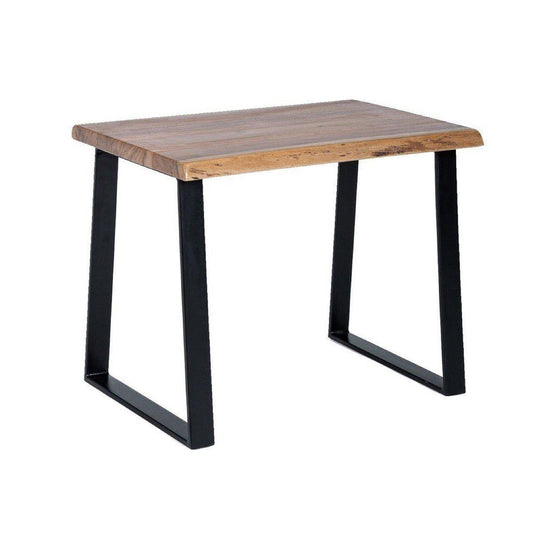 Mesa de Centro de Madera y Metal "Steka" - 55 x 45 x 46cm-ivvidek