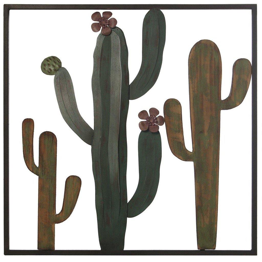 Mural Decorativo "Cactus" - 50 x 2,5 x 50cm-ivvidek