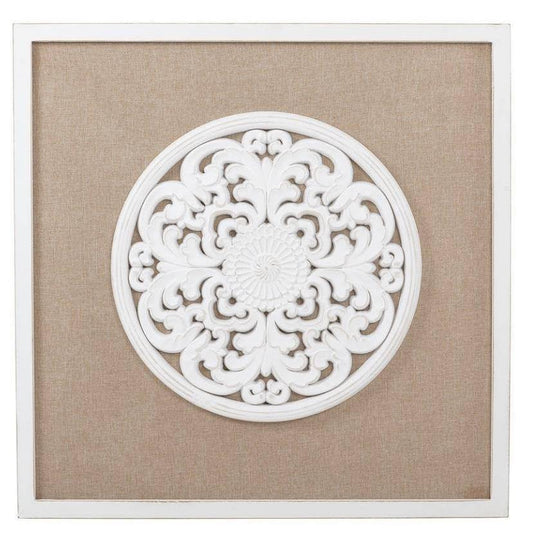 Mural Decorativo Mandala de Madera Tallada - 80x80cm-ivvidek