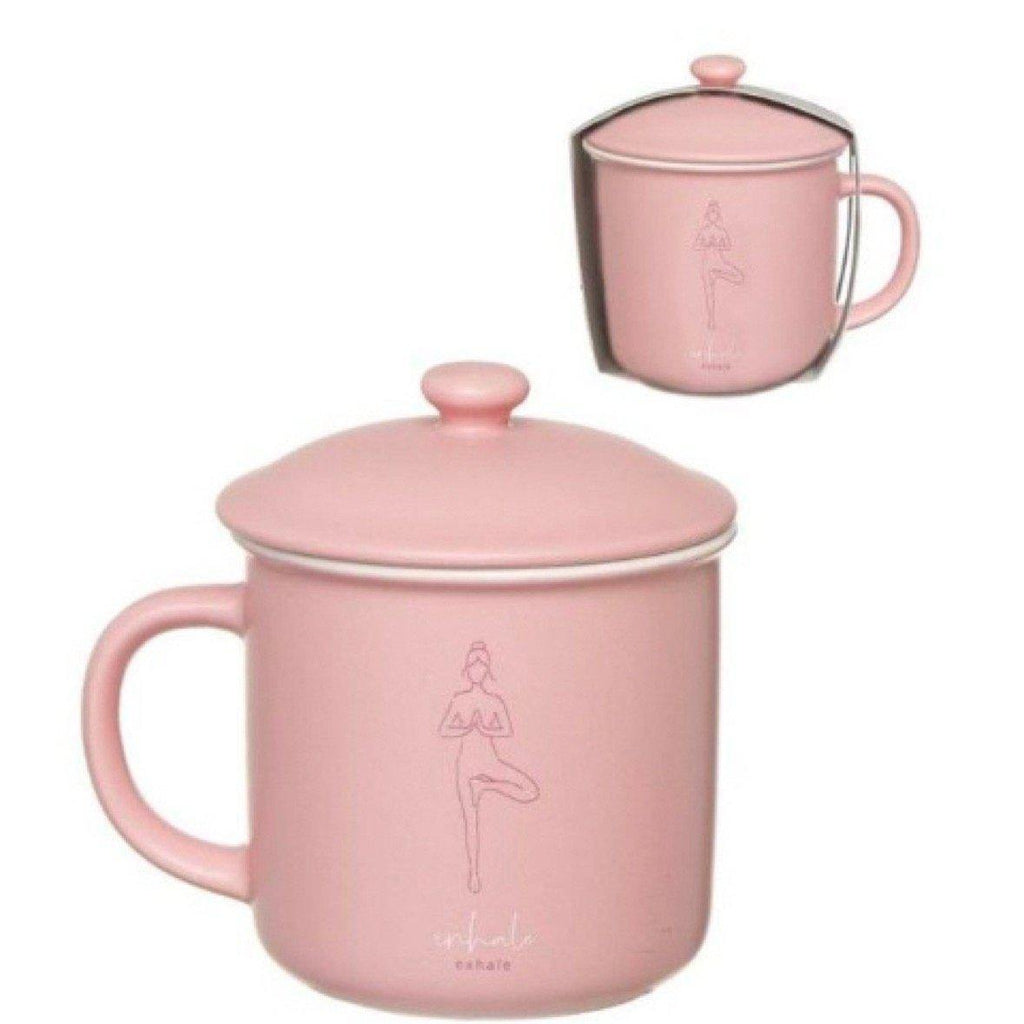 Taza / Mug Rosa "Yoga" - Infusiones-ivvidek